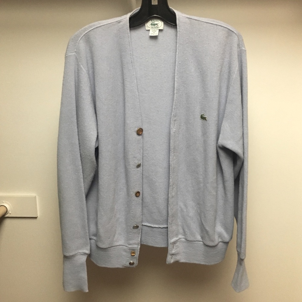 vintage lacoste cardigan